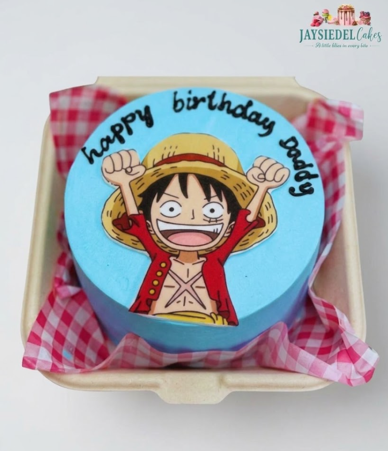 Luffy-Inspired Birthday Bento Cake