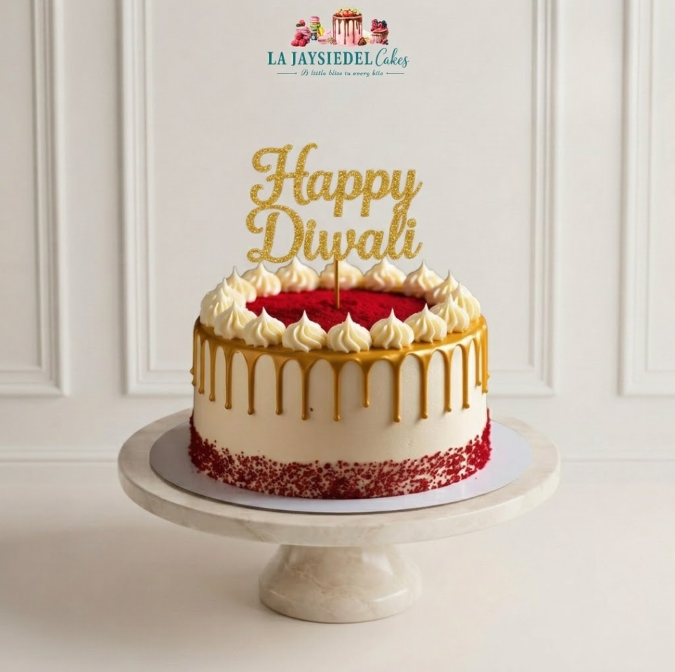 Diwali Red Velvet Cake