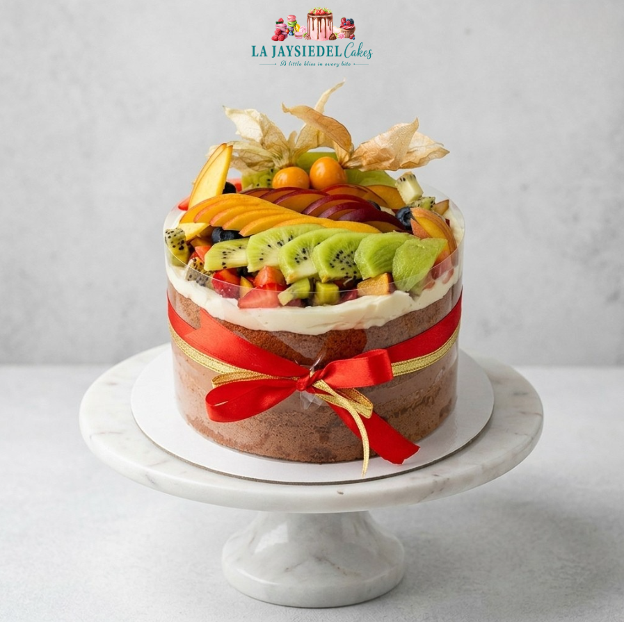 Fresh Fruit Semi-Naked Cake