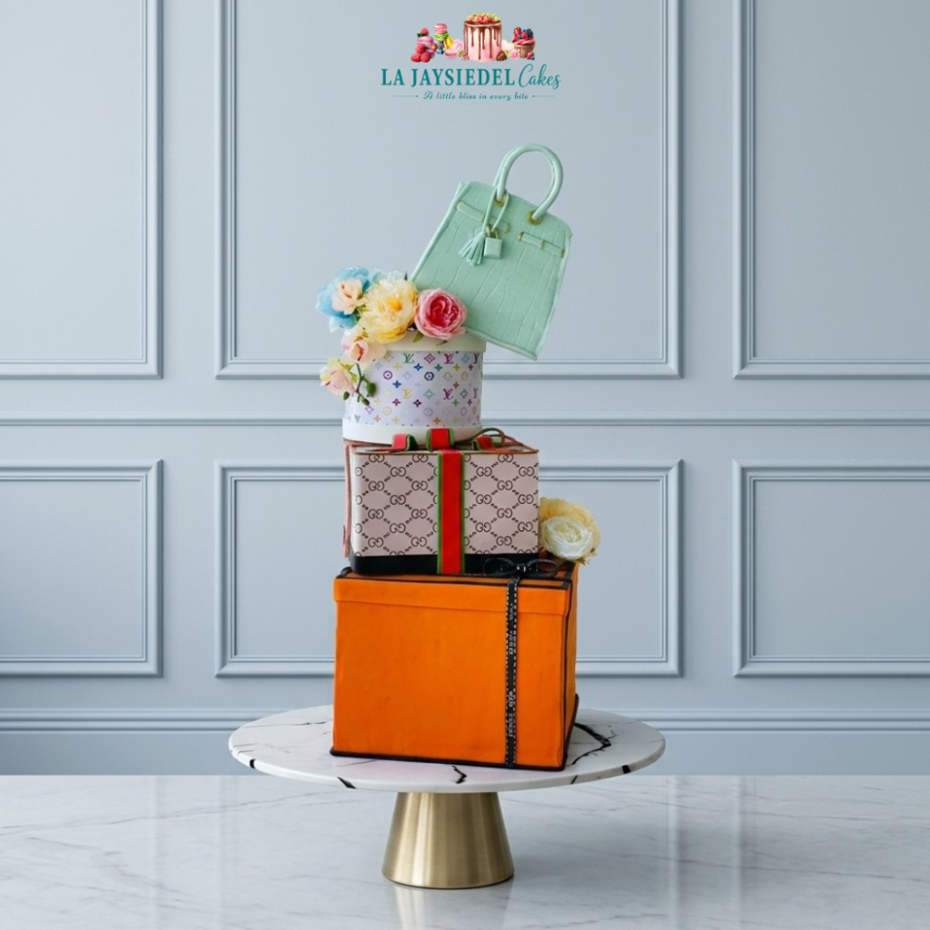 Designer Luxury Brand Tiered Cake